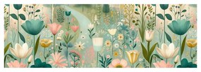 Quadro su tela – Prato in fiore nella valle silenziosa