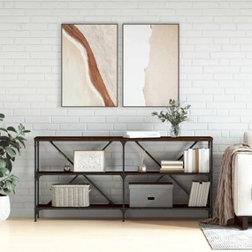 Tavolo Consolle Rovere Marrone 160x30x75 Cm Multistrato E Ferro /