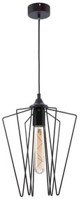 Jupiter 1641 - Lampadario con filo SAO 1xE27/60W/230V nero