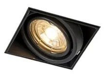 Faretto da incasso intelligente nero incl. WiFi GU10 Trimless - Oneon 1