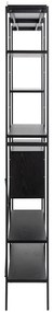 Libreria nera 172x188x27 cm Angus – Actona