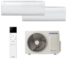 Condizionatore a muro multisplit inverter SAMSUNG WINDFREE COMFORT S2 9+9 13649 BTU classe raffreddamento A+++, bianco