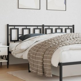 Testiera İn Metallo Nero 180 Cm /