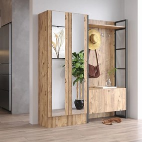 Set da ingresso in legno di pino in colore naturale Yvette - Kalune Design