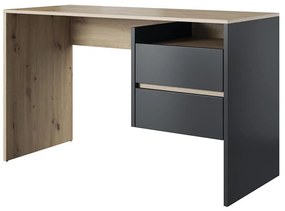 Scrivania con cassetti MARLO, rovere artisan/antracite