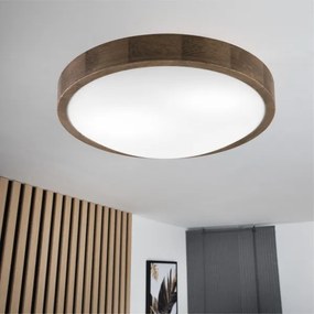 Brilagi - Lampada LED da soffitto CARVALHO SLIM 2xE27/60W/230V noce 37 cm