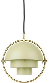 GUBI - Multi-Lite Lampada a Sospensione Small Brass/Desert Sage GUBI