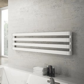 Scaldasalviette ad acqua calda IRSAP STEP bianco perla interasse 1276 mm, L 150 x H 43 cm