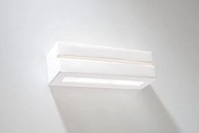 Applique da parete in Gesso VEGA LINE E27 Pitturabile da interno