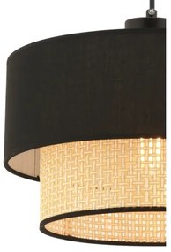 Lampadario a sospensione con cavo ECHO 1xE27/60W/230V nero/beige