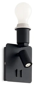 Applique Moderna Gea Metallo Nero 2 Luci E27