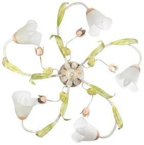 Plafoniera classico Plafoniera WILMA 5 - E14 5 x E14 bianco 63 cm x 63 cm