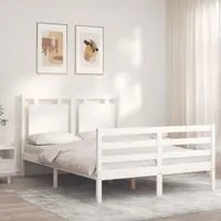 Giroletto con Testiera Bianco Double in Legno Massellocod mxl 105025