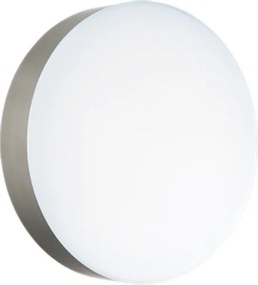 Plafoniera LED per esterni NILO in Abs Silver D32 cm