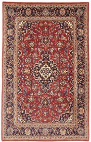 Kashan Tappeto persiano 140x220 Rosso (Iran) Annodato A Mano