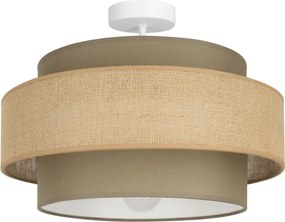 Brilagi - Lampadario a plafone RESNA 1xE27/60W/230V Ø 40 cm marrone/beige