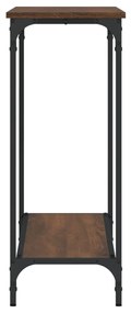Tavolo consolle rovere marrone 101x30,5x75 cm legno multistrato
