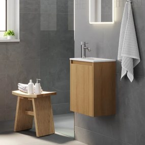 Mobile da bagno con lavabo COMO 40 cm rovere