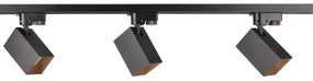 Faretto per sistema a binario SQUARE 3xGU10/10W/230V + 1 m rotaia sistema