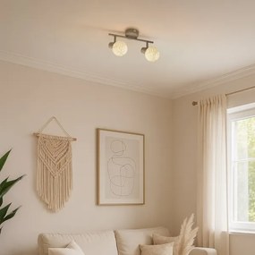 Faretto DEX 2xE14/10W/230V beige/crema