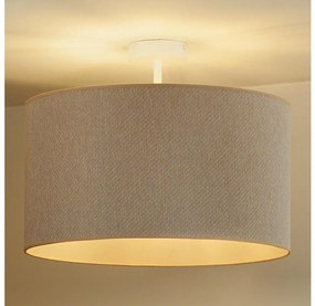 Duolla - Lampadario a plafone ROLLER ECO RECYCLING 1xE27/15W/230V diametro 45 cm color crema