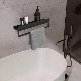 Mensola da bagno SF01 60cm black matt