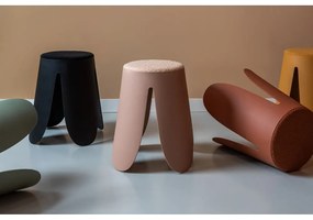 Sgabello in plastica giallo ocra Savor - Leitmotiv