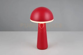 Fungo lampada da tavolo ricaricabile rossa regolazione intesita' e ...