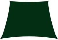 Parasole a Vela in Tela Oxford a Trapezio 3/5x4 m Verde Scuro