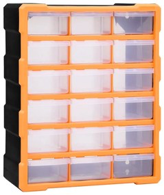 Mobile Contenitore Con 18 Cassetti Medi 38x16x47 Cm /