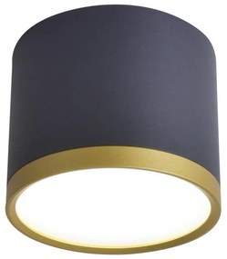 Faretto LED TUBA LED/9W/230V nero/oro