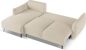 Divano angolare beige (con penisola a sinistra) Malie – Makamii