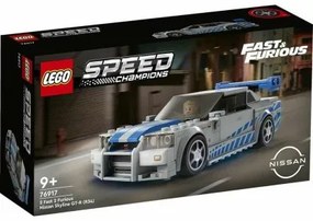 Playset Lego Fast and Furious: 76917 Nissan Skyline GT-R (R34) 319 Pezzi