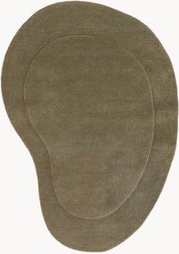Tappeto in lana a pelo corto dalla forma organica fatto a mano Shape