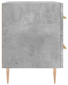 Comodini 2 pz Grigio Cemento 40x35x47,5 cm in Legno Multistrato