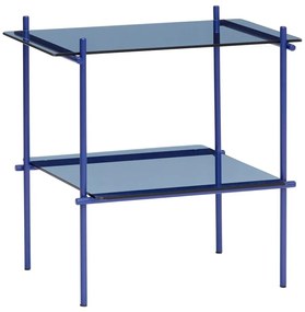 Tavolino da caffè con doppio ripiano in vetro Niche - Hübsch