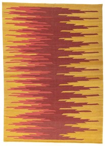 Kilim Tappeto 220 x 160 Rosso (Iran) Tessuto A Mano