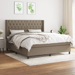Giroletto A Molle Con Materasso Tortora 160x200 Cm İn Tessuto /