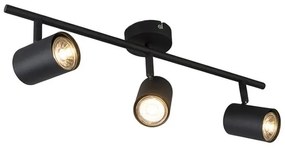 Faretto nero orientabile con lampadine smart GU10 - JEANA 3