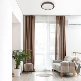 Plafoniera LED dimmerabile da bagno HALINA LED/48W/230V 3000-6000K diametro 38 cm nero + +TC