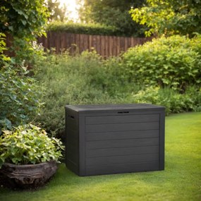 Baule Da Giardino Antracite 78x44x55 Cm /