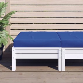 Cuscino Per Pallet Blu 60x60x8 Cm İn Tessuto Oxford /