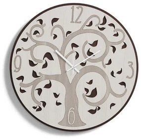Orologio da parete tondo D50 in legno laminato RSN - NATURA