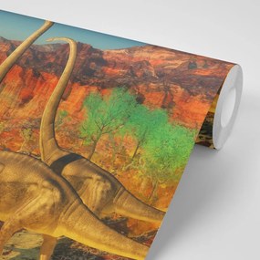 Carta da parati autoadesiva – Mondo dei dinosauri