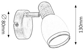 Rabalux 5970 - Faretto ELITE E14/40W