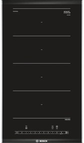 Bosch - Serie 6 PXX375FB1E. Colore del prodotto: Nero, Posizionamento dell'apparecchio: Da incasso, Tipo di piano cottura: Piano cottura a induzione.