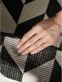 Passatoia da interno ed esterno nera/color crema 80x200 cm Haringey Terrick – Ted Baker