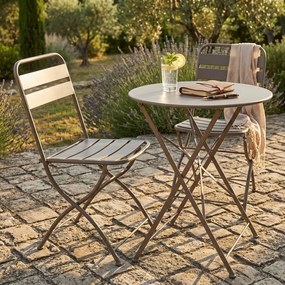 ROMANUS - sedia da giardino pieghevole salvaspazio in ferro