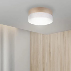 Plafoniera LED SIRJA WOOD LED/20W/230V diametro 35 cm bianco/quercia
