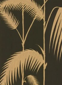 Cole & Son Carta da parati Palm Leaves - Schwarz/ Gold